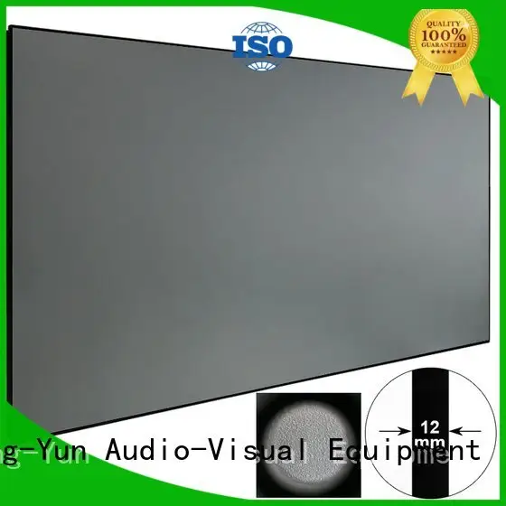 XY Screens rejecting slim bezel ambient light projector screen hg 1
