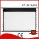 Custom rsc64 Motorized Retractable Projector Screen retractable Electric Drop Down Movie Screen 1