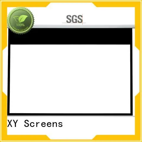 motorized Motorized Retractable Projector Screen XY Screens Electric Drop Down Movie Screen 1