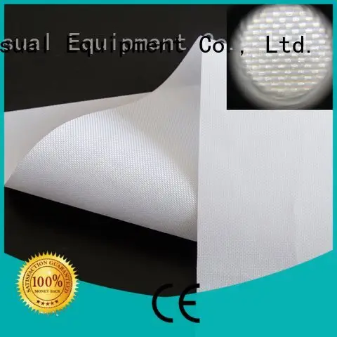 side projector screen fabric XY Screens Front and rear portable projector screen 1