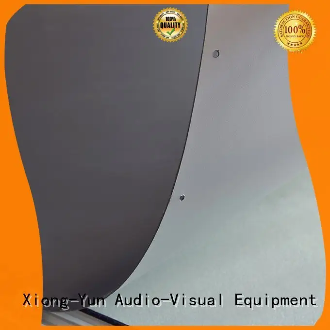 XY Screens Brand hard metallic hd HD home theater projection screens with soft PVC fabric 1