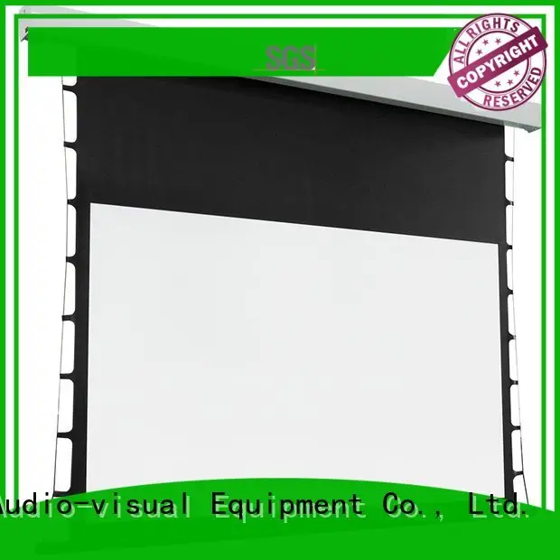 Quality tab tensioned electric projector screen XY Screens Brand screen Tab tensioned series 1