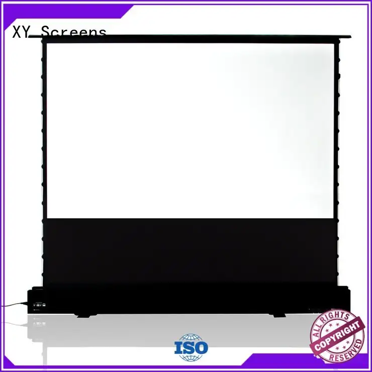 pull rising pull up projector screen floor XY Screens 1