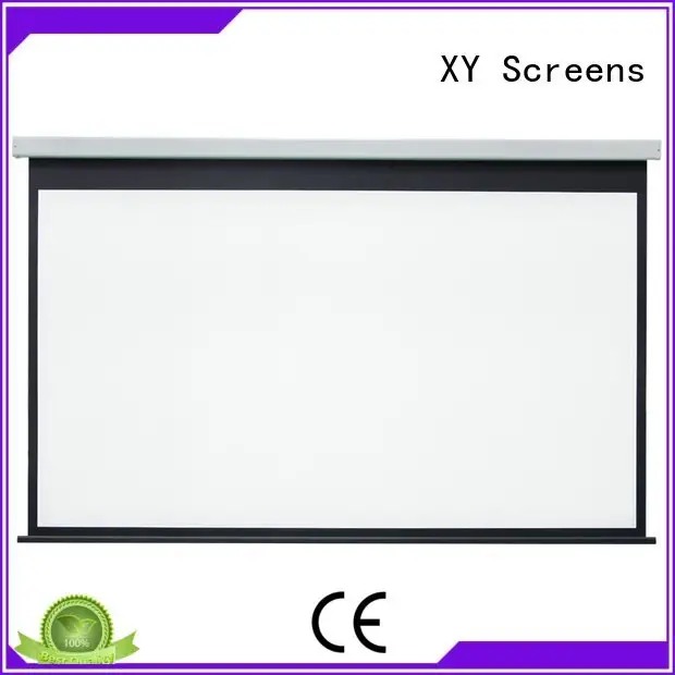 Electric Drop Down Movie Screen electric retractable Motorized Retractable Projector Screen XY Screens Brand 1