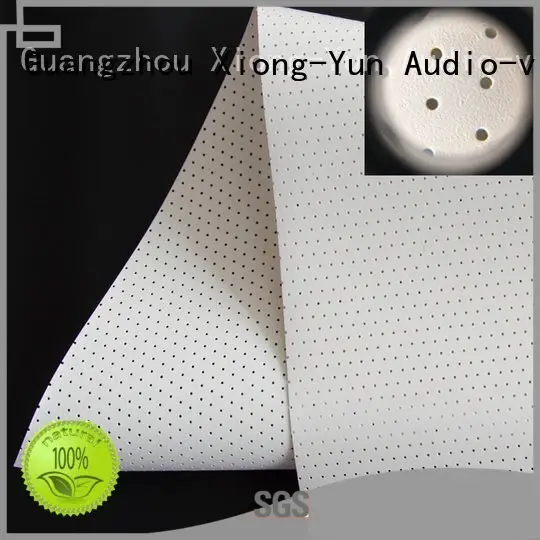 XY Screens acoustic fabric max5 hd transparent fabric 1