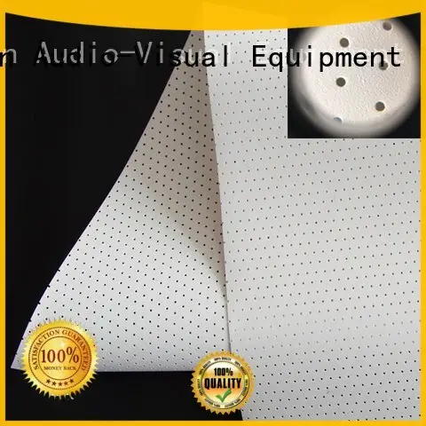 acoustic fabric 4k transparent OEM Acoustically Transparent Fabrics XY Screens 1