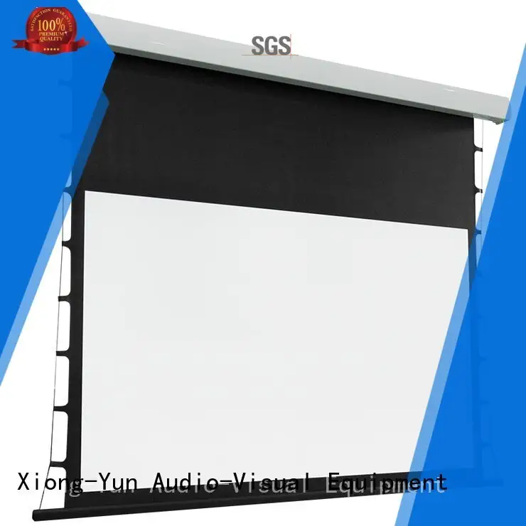 XY Screens tab tensioned electric projector screen tabtensioned screen motorized ec2 1