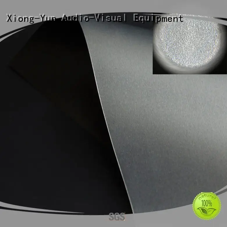 black ambient matte white fabric for projection screen XY Screens 1