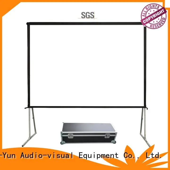 outdoor carry folding fast XY Screens outdoor pull down projector screen 1