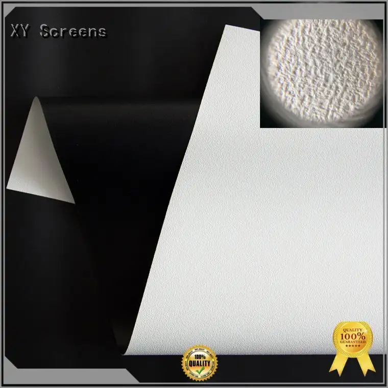 XY Screens Brand quality white front and rear fabric silver fh201 1