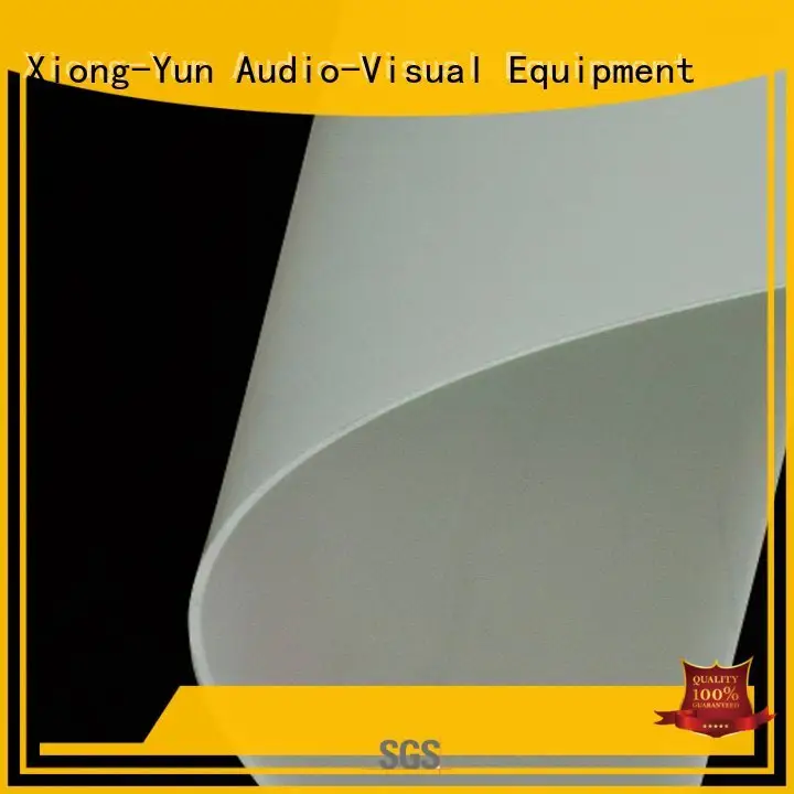 Front and rear portable projector screen rh201 dps1 projector screen fabric XY Screens Warranty 1