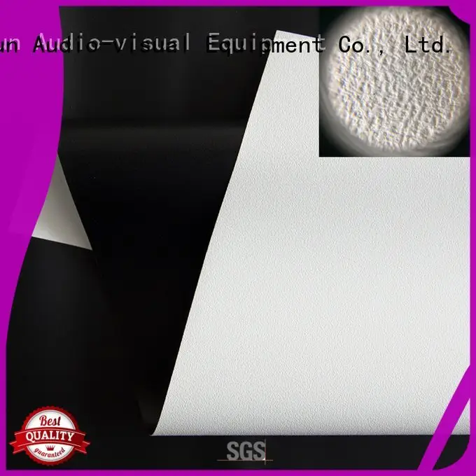 HD home theater projection screens with soft PVC fabric metallic front and rear fabric white 1