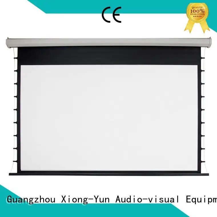 OEM Electric Drop Down Movie Screen projector inch movie Motorized Retractable Projector Screen 1