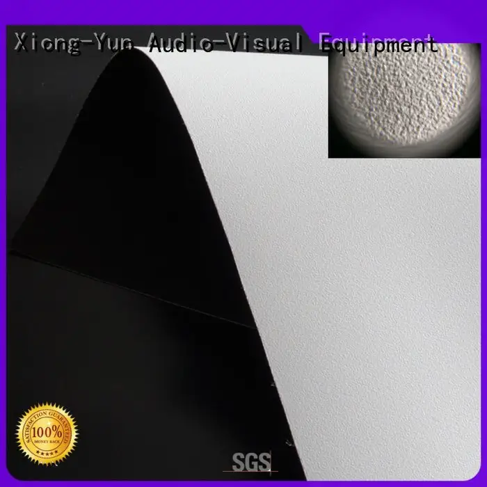 OEM front and rear fabric pvc ywf1 HD home theater projection screens with soft PVC fabric 1