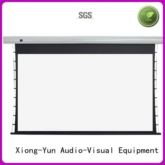 tab tensioned electric projector screen motorized series screen tabtensioned XY Screens 1