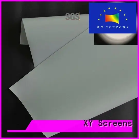 Front and rear portable projector screen rh201 flexible projector screen fabric XY Screens Warranty 1