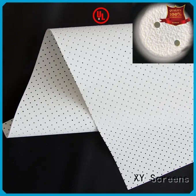 XY Screens transparent metallic 4k acoustic fabric woven 1