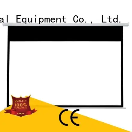 inch Motorized Retractable Projector Screen 140180 projector 1