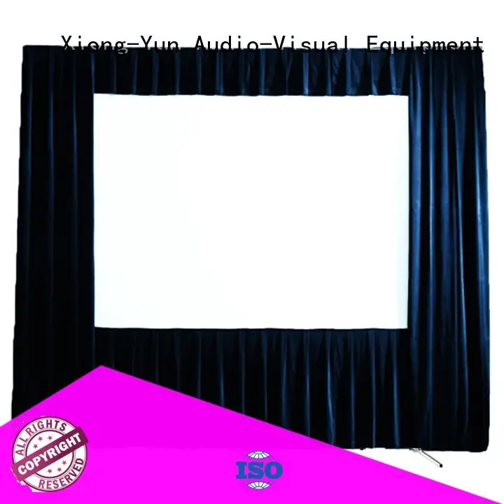 XY Screens Brand 80135 fast outdoor pull down projector screen 1