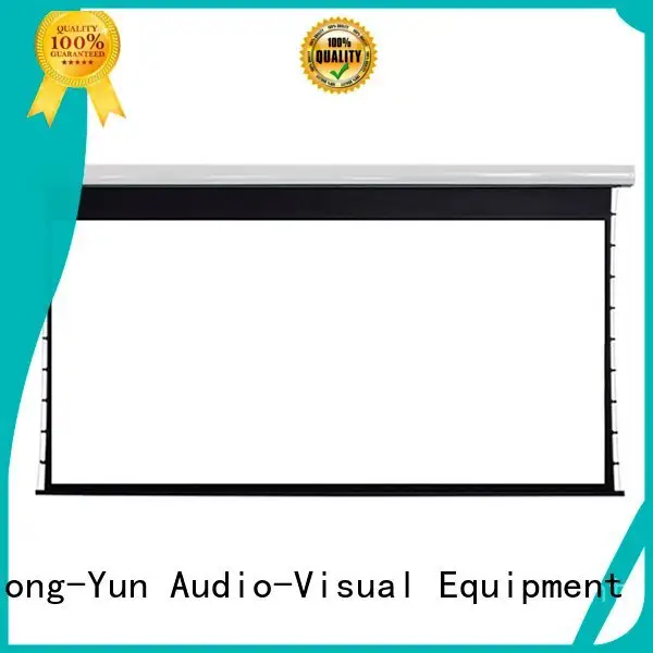 XY Screens ec150 motorized large portable projector screen 1