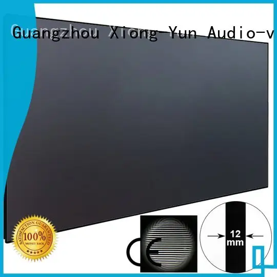 XY Screens ultra thin ultra short throw projector screen 1