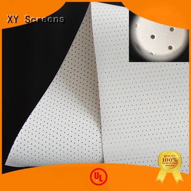 Custom acoustically Acoustically Transparent Fabrics fabric XY Screens 1