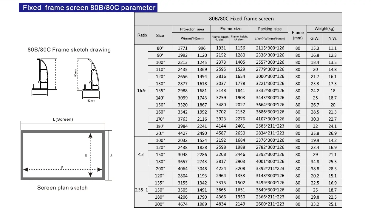 Quality XY Screens Brand hd movie projector screen 4