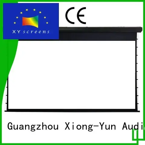 motorized project large portable projector screen series XY Screens company 1