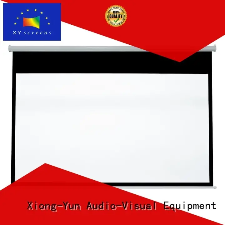 Quality XY Screens Brand pull down rear projection screen school pull 1