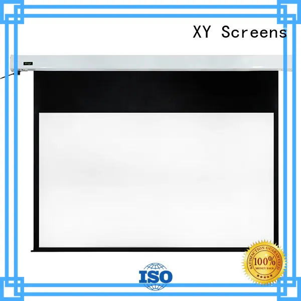 XY Screens Brand sphkblack slim sound projection screen manufacturer manufacture 1