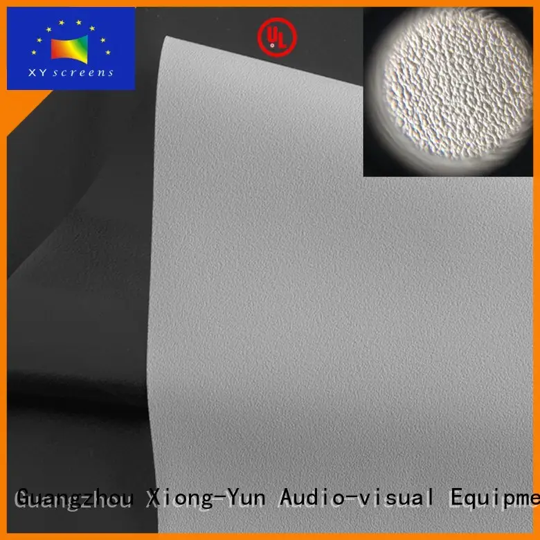 XY Screens quality projector fabric pvc for thin frame projector screen 1