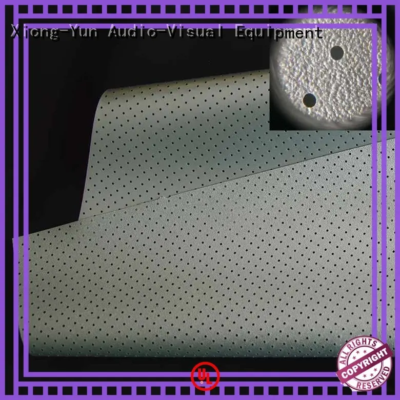 XY Screens metallic acoustically transparent screen fabric hd for projector screen 1