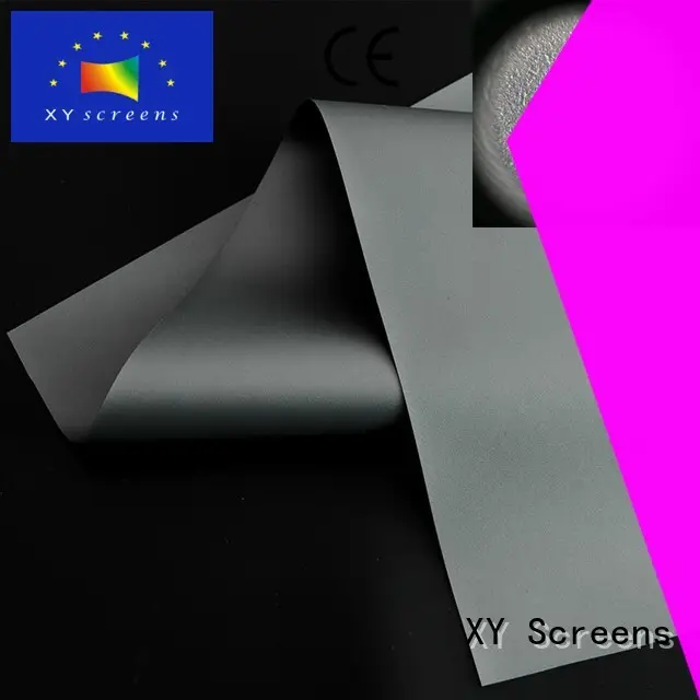 matte white fabric for projection screen light rejecting for motorized projection screen XY Screens 1