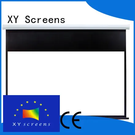 Curved Iron Motorized Projection Screen RC80 1