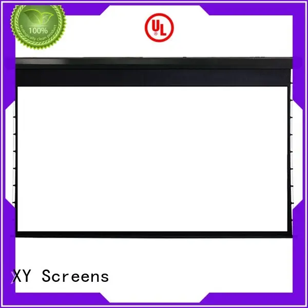 XY Screens motorized home movie projector screen for computer 1
