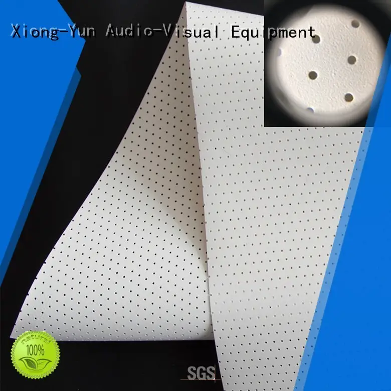 acoustic screen material for projector screen XY Screens 1