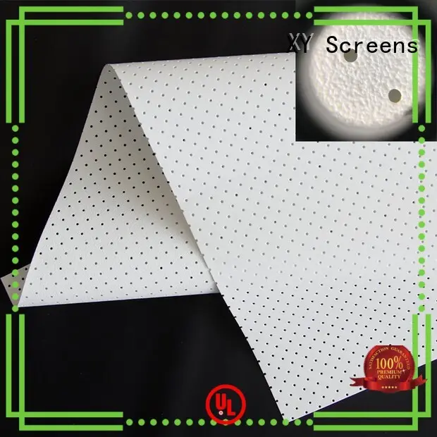XY Screens metallic acoustic fabric for projector screen 1