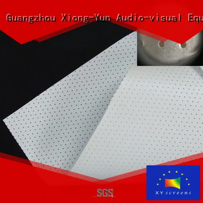 XY Screens acoustically acoustic absorbing fabric manufacturer for fixed frame projection screen 1