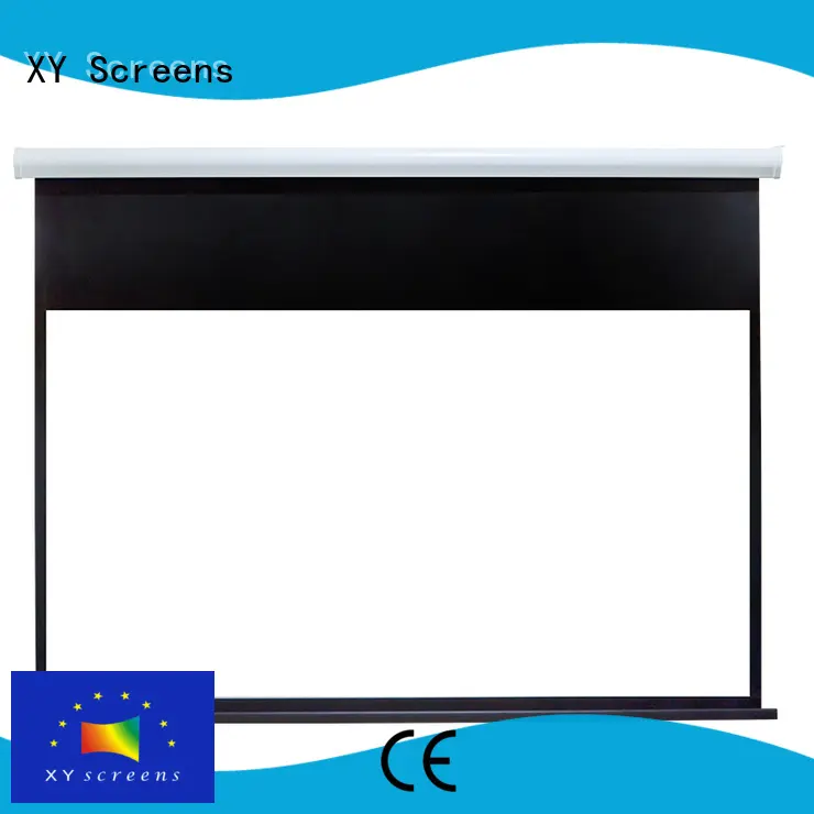 intelligent Motorized Projection Screen factory price for indoors 1