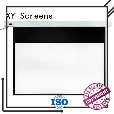 XY Screens curved Motorized Projection Screen wholesale for theater 1