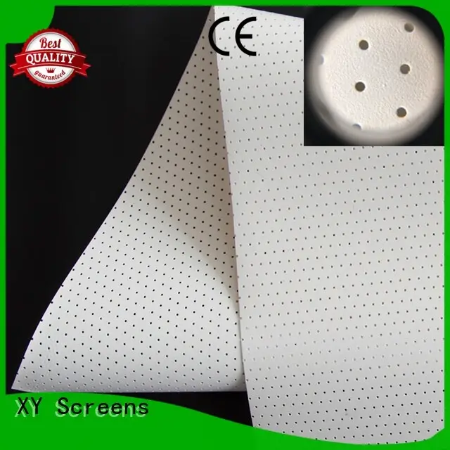 metallic acoustically transparent screen material series for fixed frame projection screen 1