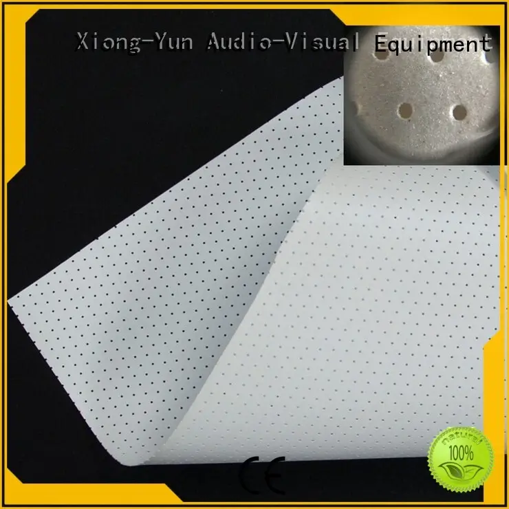 XY Screens acoustically transparent screen material customized for motorized projection screen 1