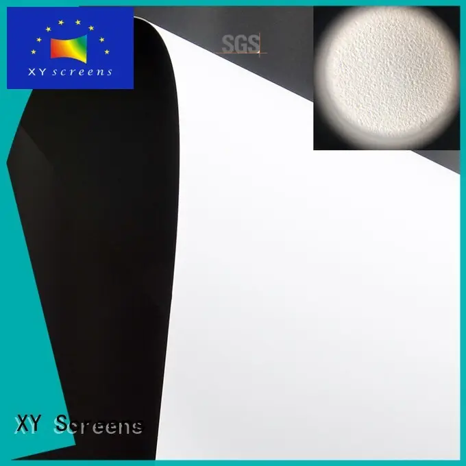 XY Screens durable front and rear fabric with good price for thin frame projector screen 1
