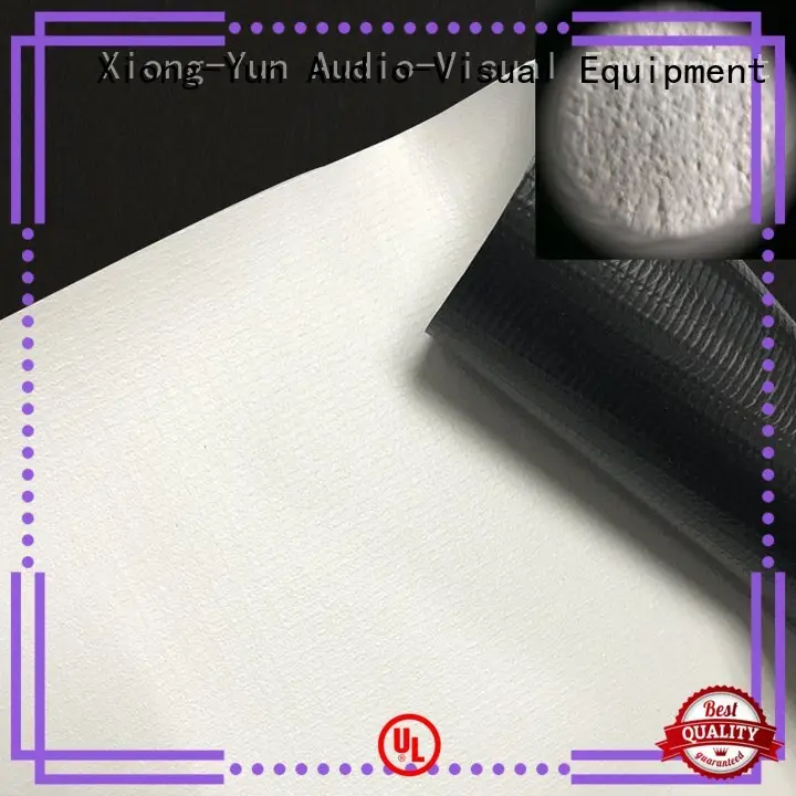 XY Screens front and rear fabric factory for motorized projection screen 1