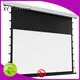 XY Screens tab tensioned projector screen personalized for household 1