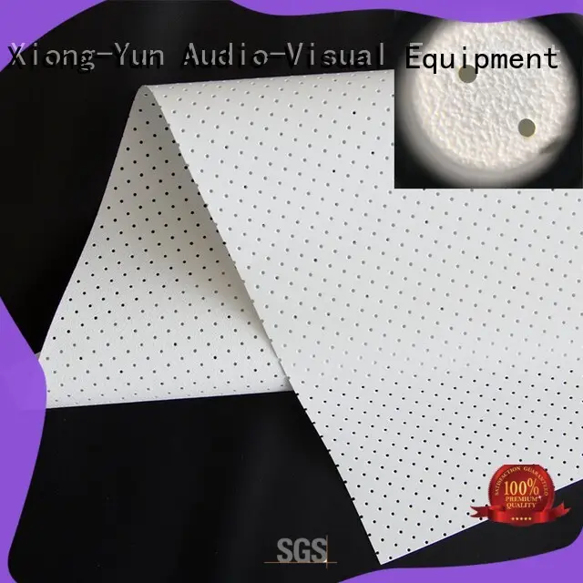 XY Screens acoustically transparent screen material from China for projector screen 1