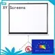 white tripod screen personalized for meeting room 1