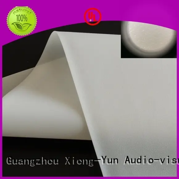 XY Screens hard rear projection fabric factory for fixed frame projection screen 1