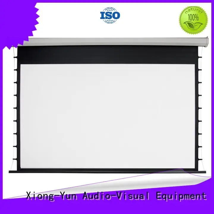curved motorized screens supplier for theater 1