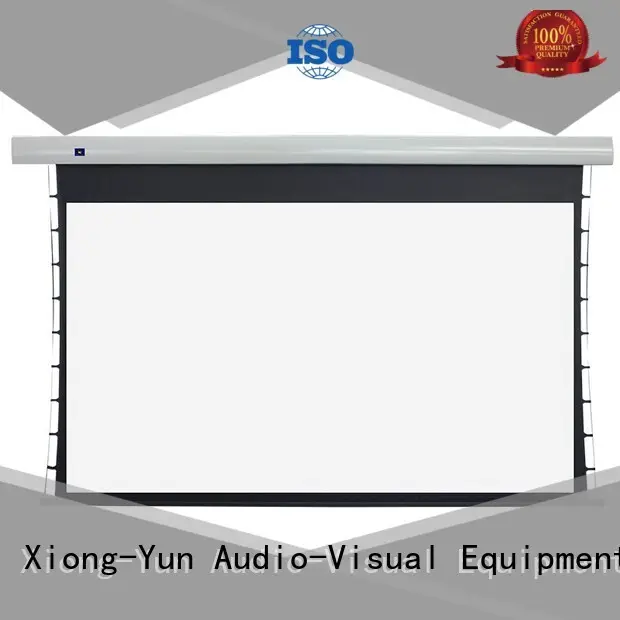 XY Screens intelligent tab tensioned projector screen personalized for indoors 1